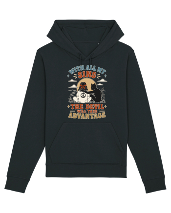 Funny Hippie Humor Design for Free Spirits and Rebel Minds Black