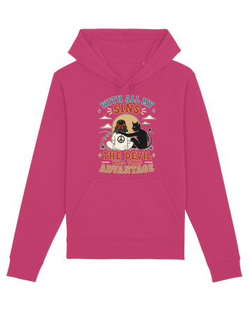 Funny Hippie Humor Design for Free Spirits and Rebel Minds Raspberry