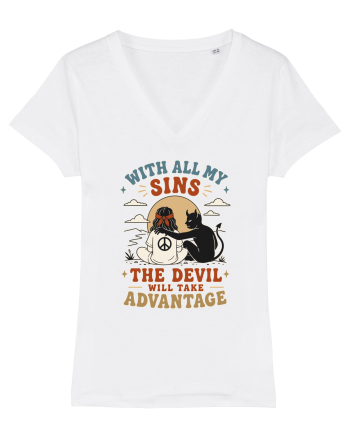 Funny Hippie Humor Design for Free Spirits and Rebel Minds White