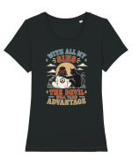Funny Hippie Humor Design for Free Spirits and Rebel Minds Tricou mânecă scurtă guler larg fitted Damă Expresser