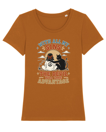 Funny Hippie Humor Design for Free Spirits and Rebel Minds Roasted Orange