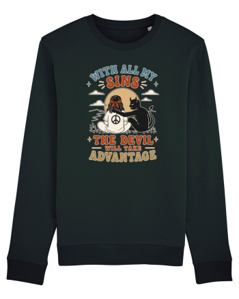Funny Hippie Humor Design for Free Spirits and Rebel Minds Black