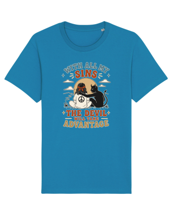 Funny Hippie Humor Design for Free Spirits and Rebel Minds Azur