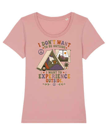 Funny Camping Hippie Unicorn Design for Introverts and Cozy Living Fans Canyon Pink