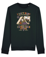 Funny Camping Hippie Unicorn Design for Introverts and Cozy Living Fans Bluză mânecă lungă Unisex Rise