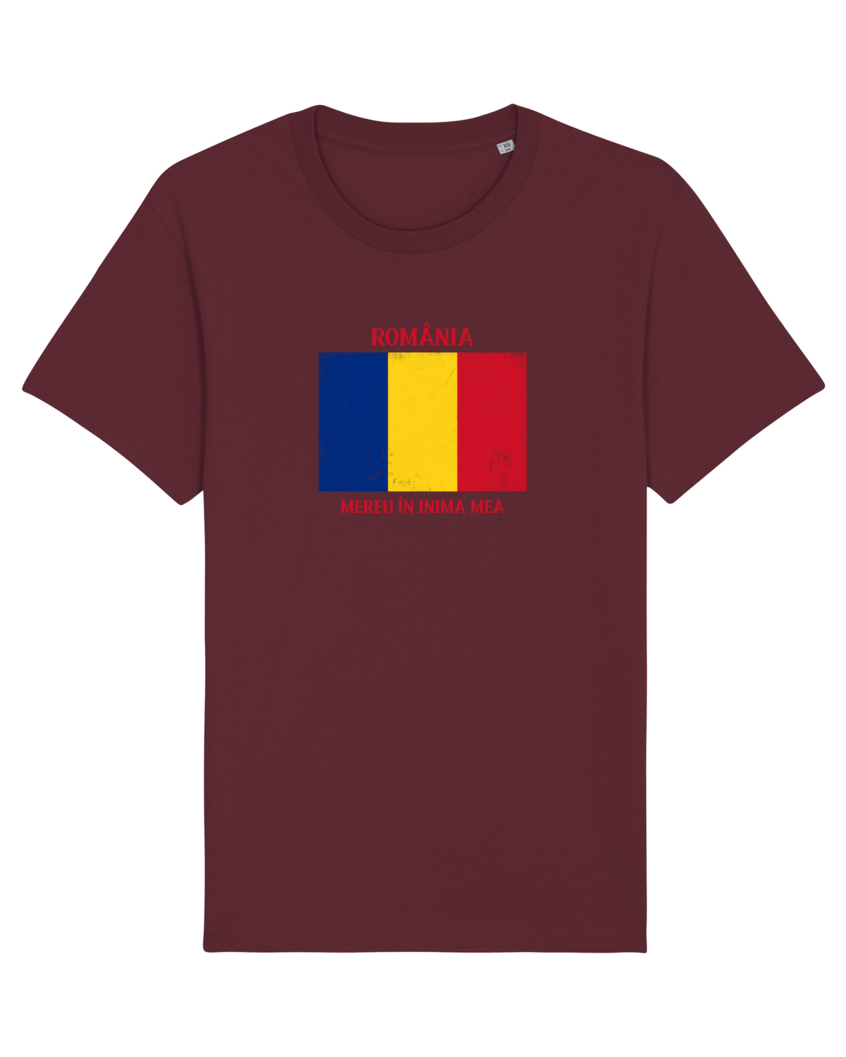 Tricou mânecă scurtă Unisex Rocker Burgundy