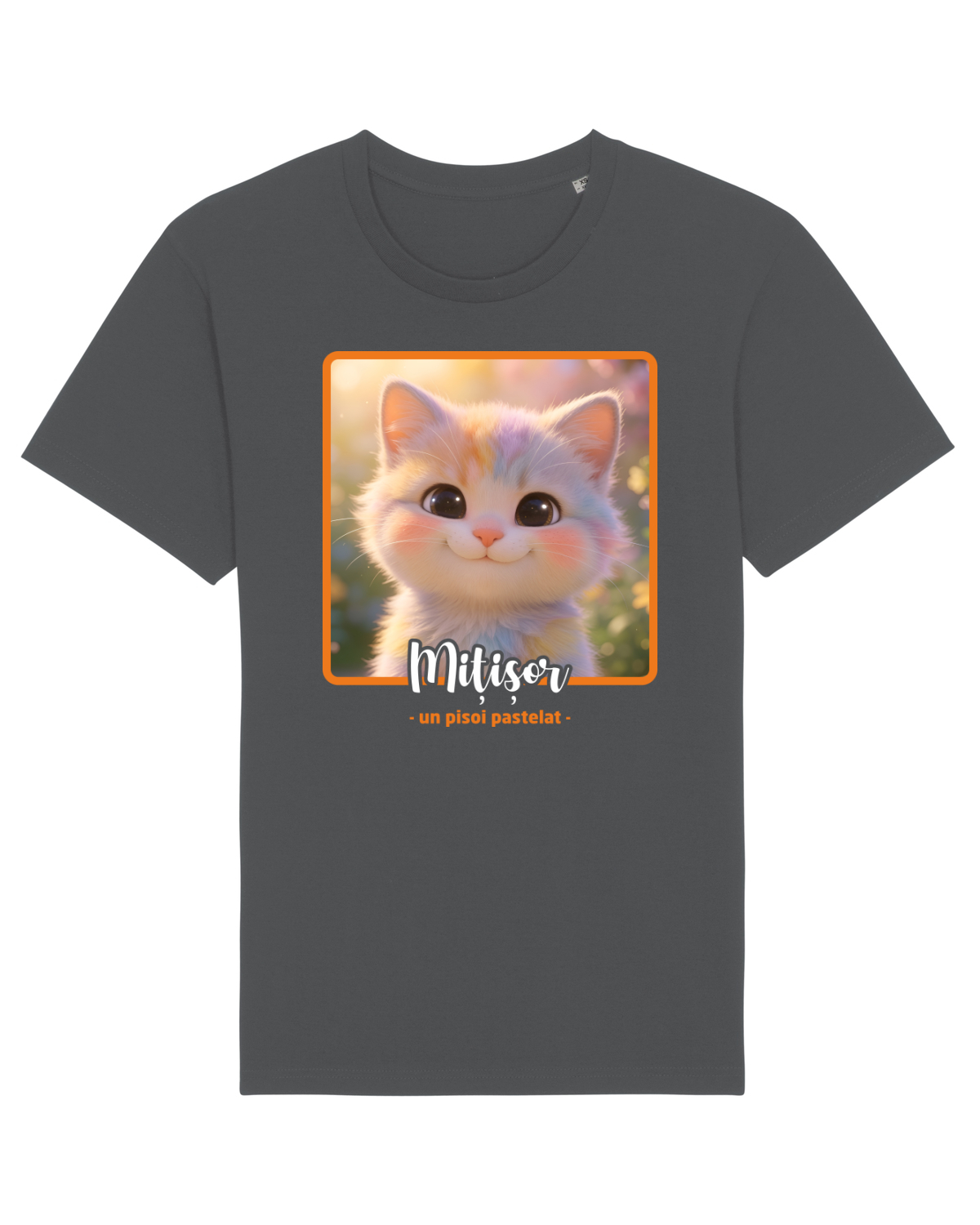 Tricou mânecă scurtă Unisex Rocker Anthracite