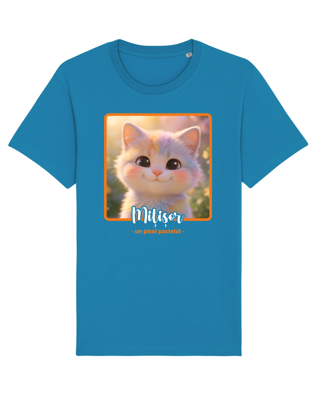 Tricou mânecă scurtă Unisex Rocker Azur