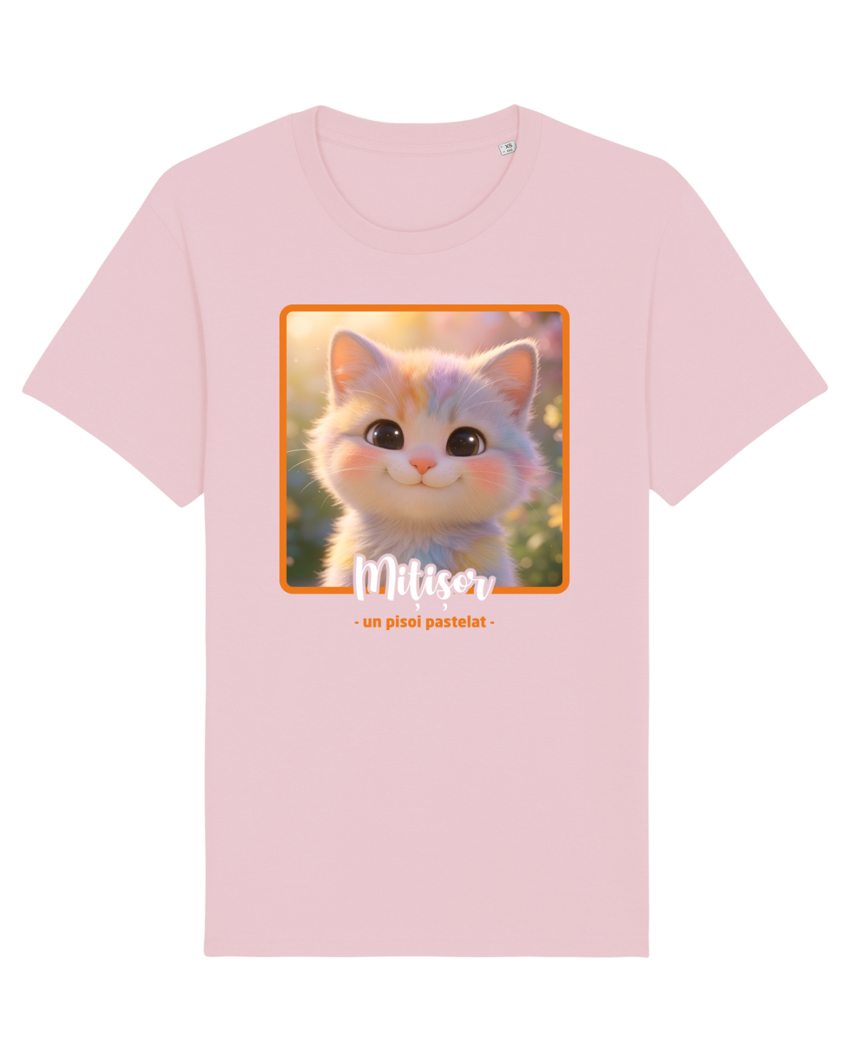 Tricou mânecă scurtă Unisex Rocker Cotton Pink