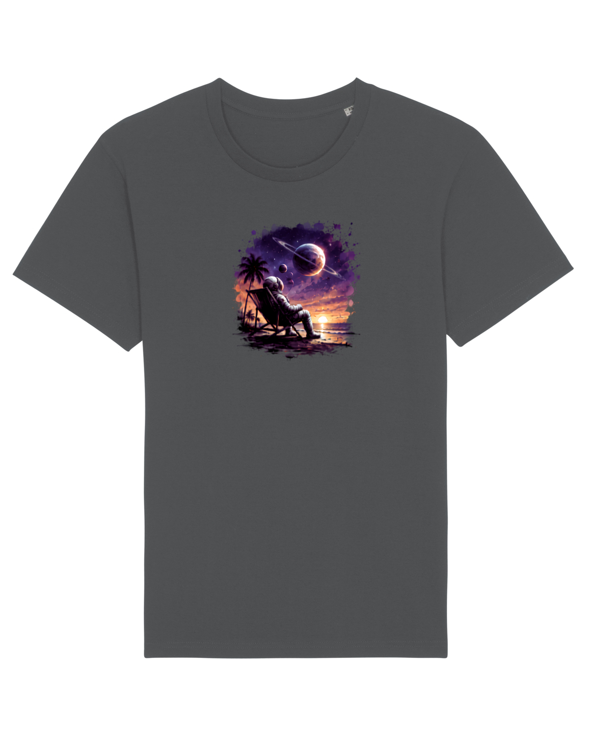 Tricou mânecă scurtă Unisex Rocker Anthracite