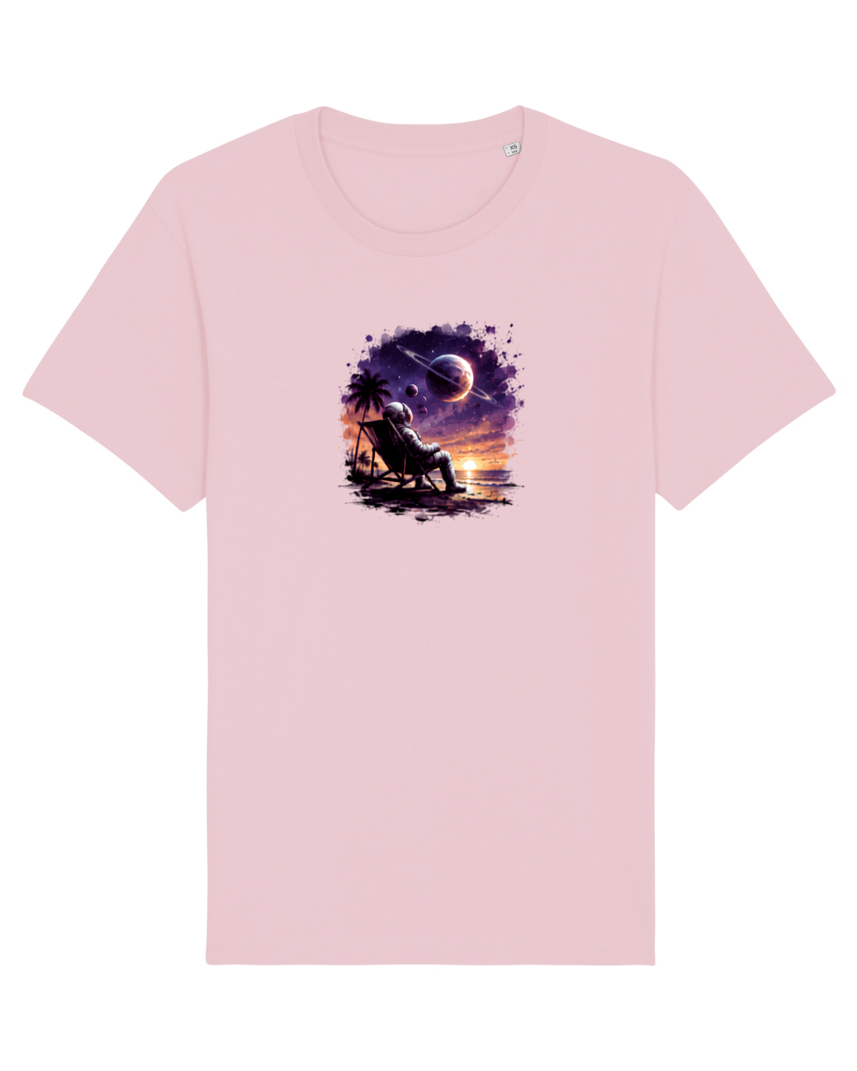 Tricou mânecă scurtă Unisex Rocker Cotton Pink