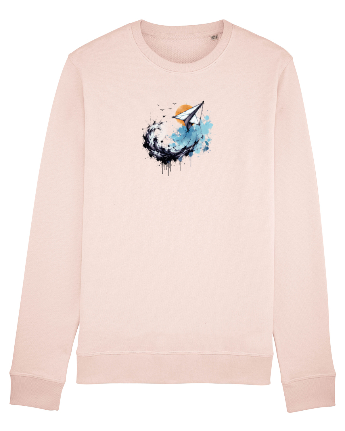 Bluză mânecă lungă Unisex Rise Candy Pink