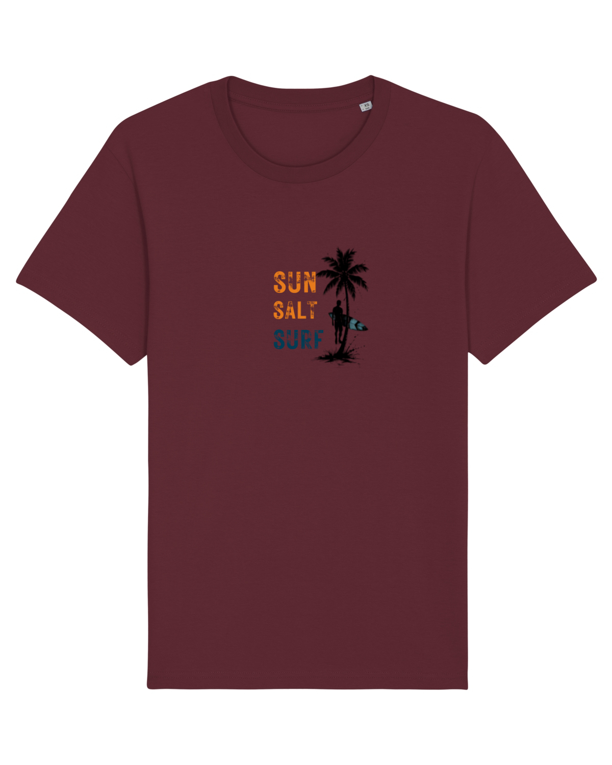 Tricou mânecă scurtă Unisex Rocker Burgundy