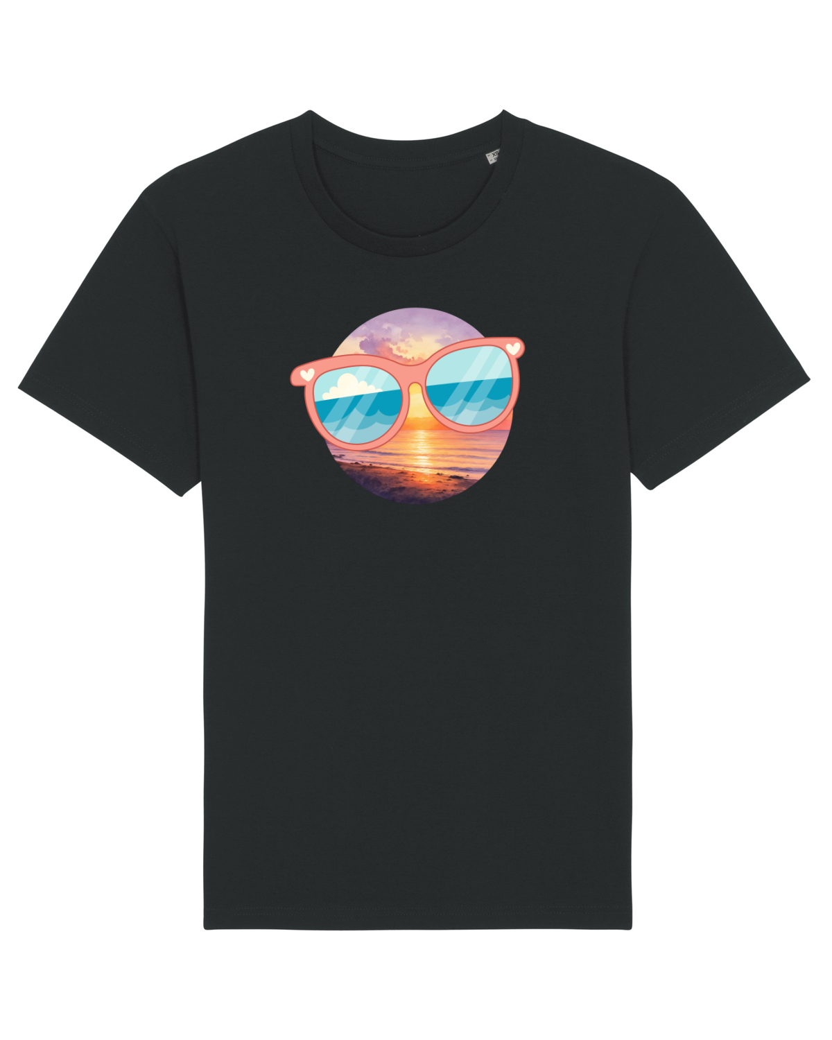 Tricou mânecă scurtă Unisex Rocker Black