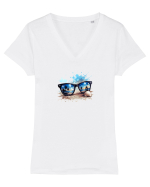 Summer mood Tricou mânecă scurtă guler V Damă Evoker