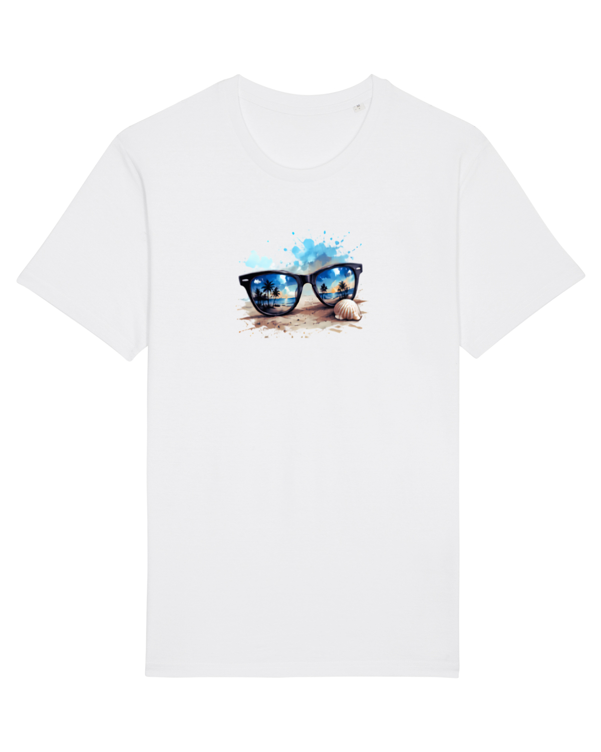 Tricou mânecă scurtă Unisex Rocker White