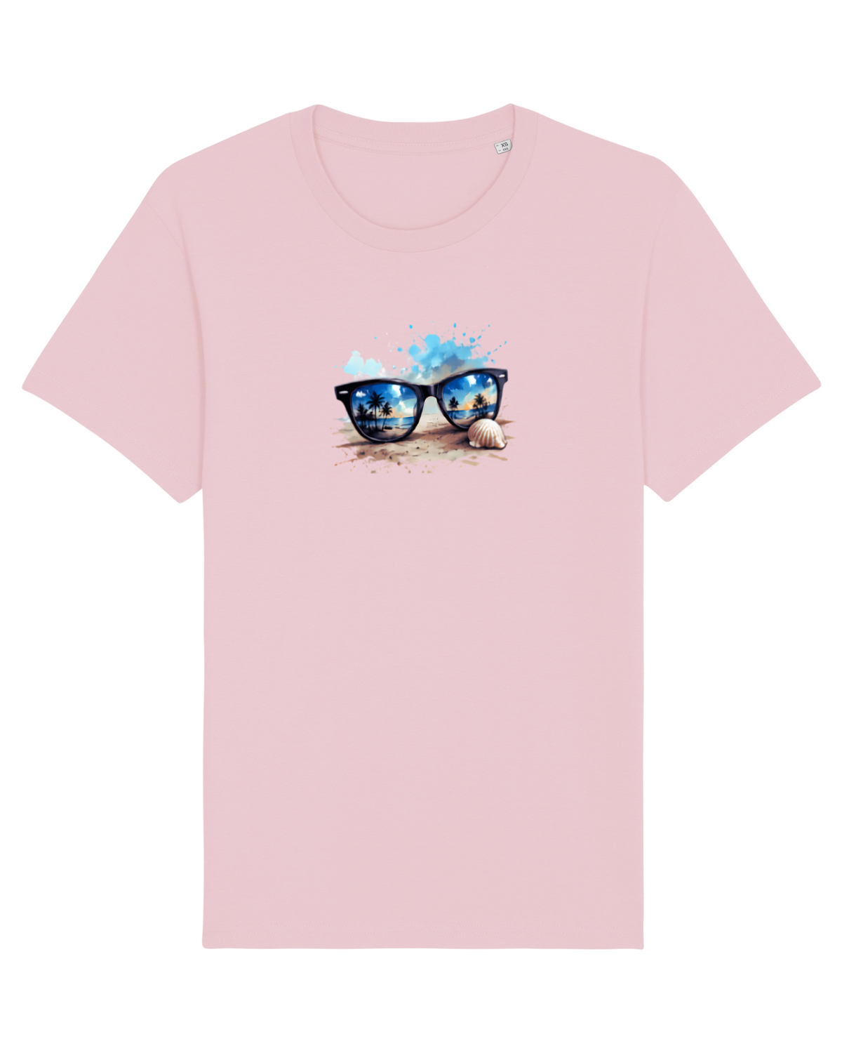 Tricou mânecă scurtă Unisex Rocker Cotton Pink