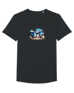 Summer mood Tricou mânecă scurtă guler larg Bărbat Skater