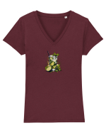 Mood Tricou mânecă scurtă guler V Damă Evoker