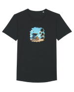 Summer  Tricou mânecă scurtă guler larg Bărbat Skater