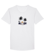 Summer vibes  Tricou mânecă scurtă guler larg Bărbat Skater