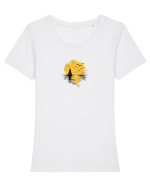 Apus Tricou mânecă scurtă guler larg fitted Damă Expresser