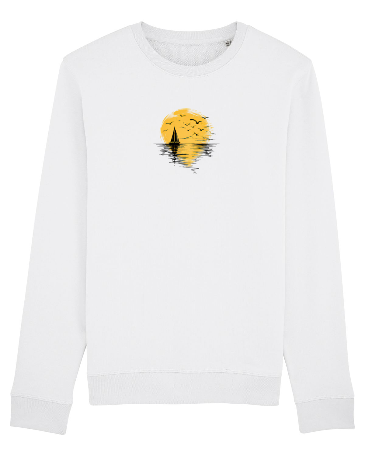 Bluză mânecă lungă Unisex Rise White