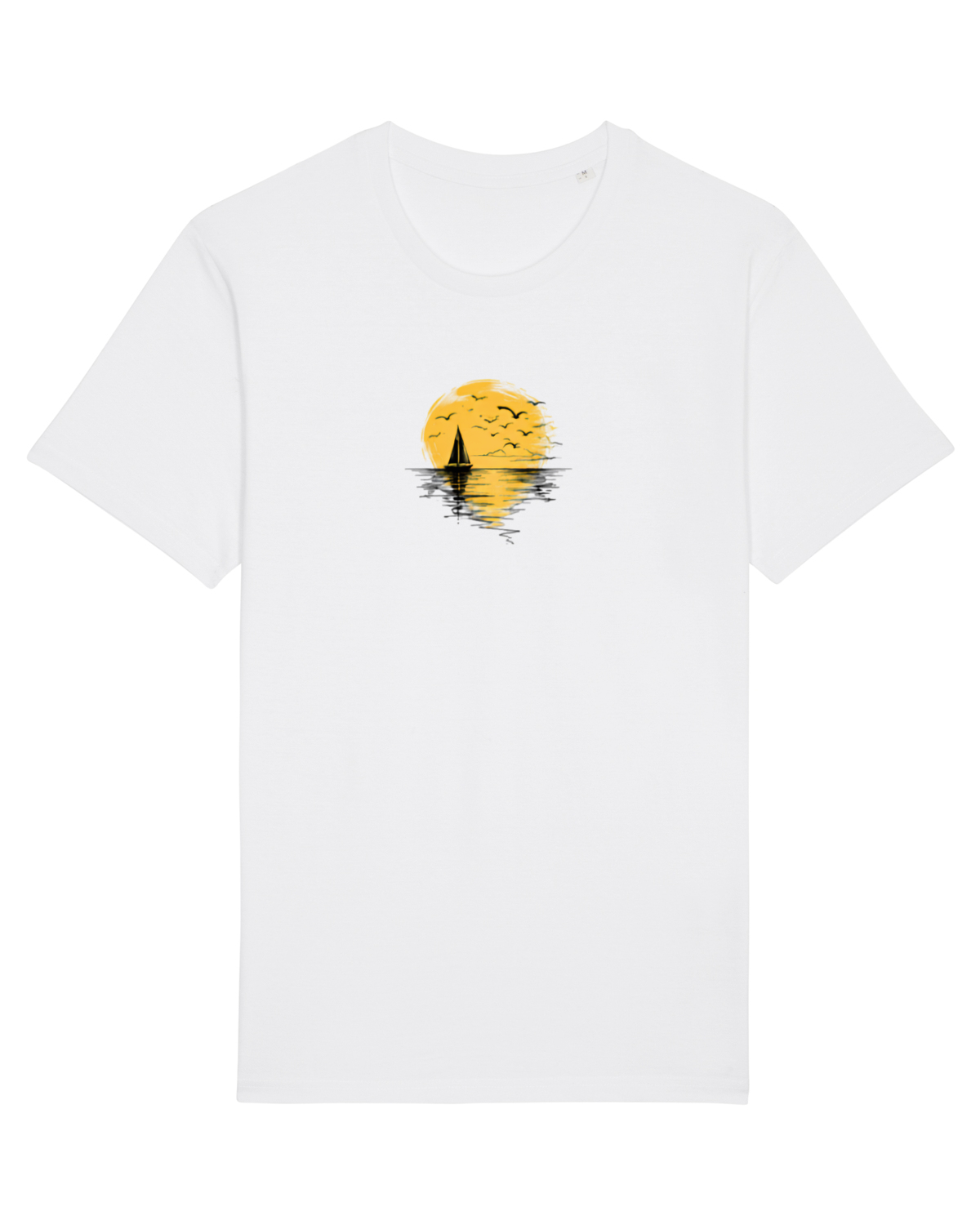 Tricou mânecă scurtă Unisex Rocker White
