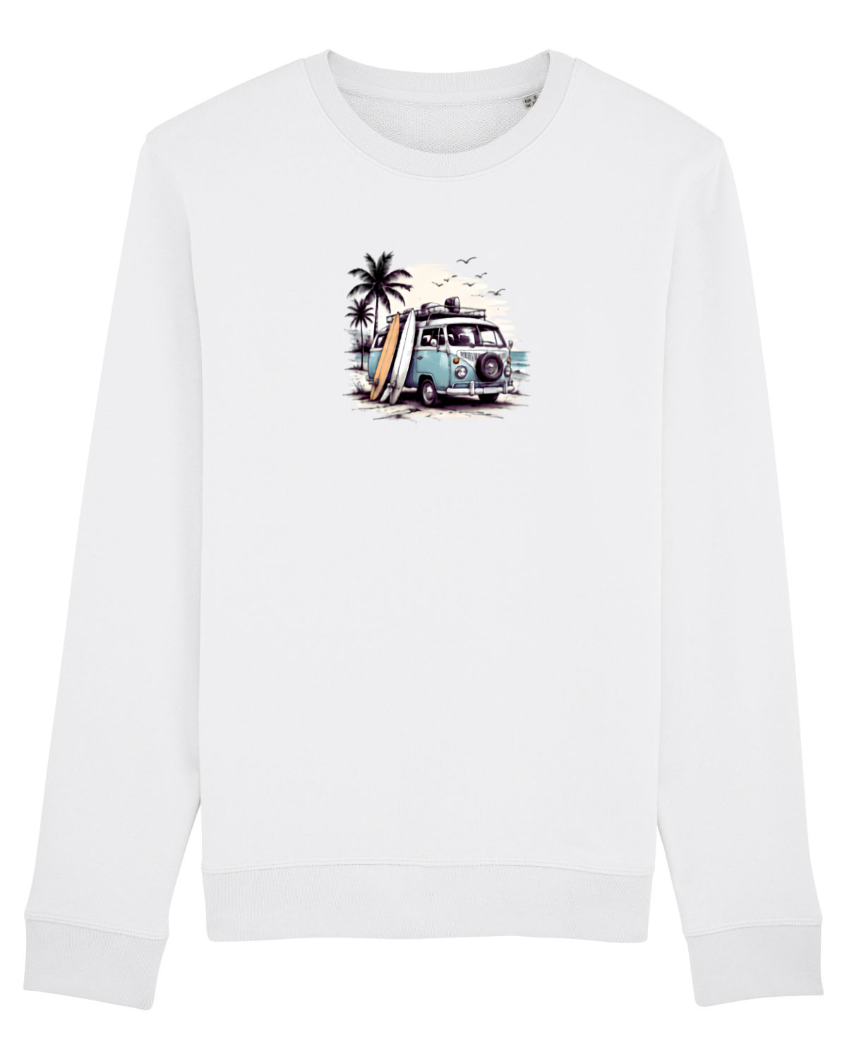 Bluză mânecă lungă Unisex Rise White