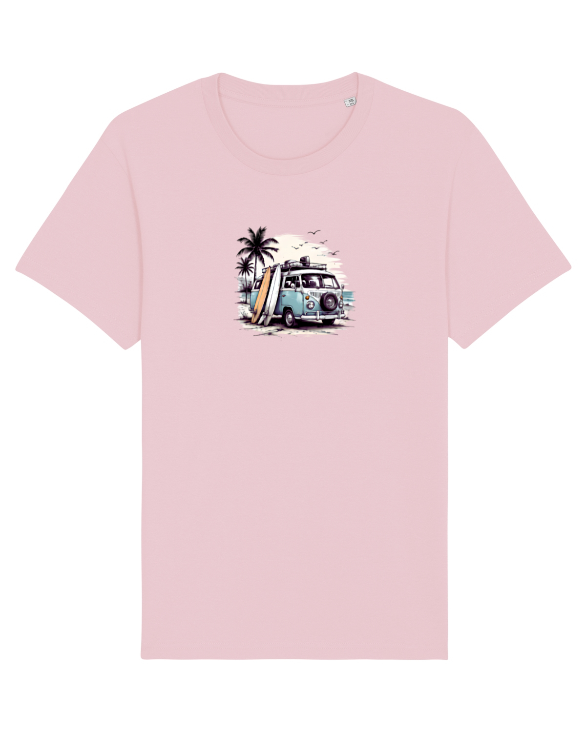 Tricou mânecă scurtă Unisex Rocker Cotton Pink