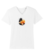 Apus  Tricou mânecă scurtă guler V Bărbat Presenter