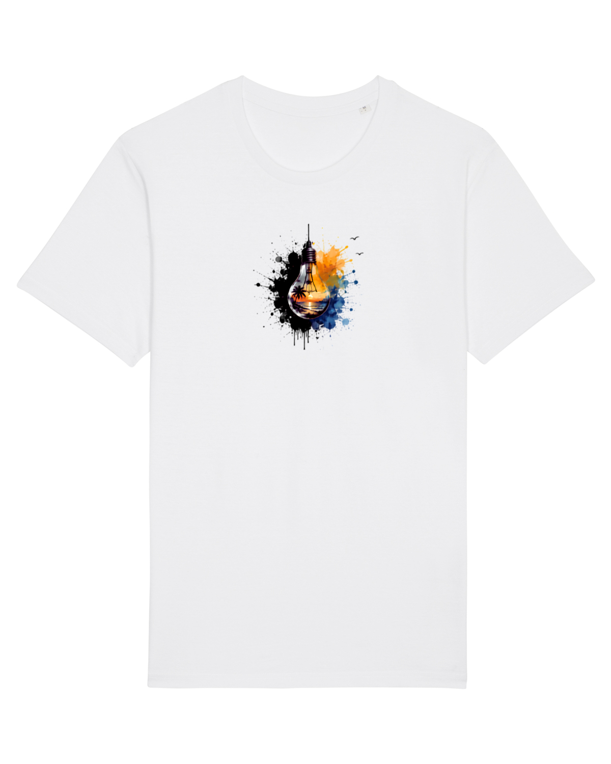 Tricou mânecă scurtă Unisex Rocker White