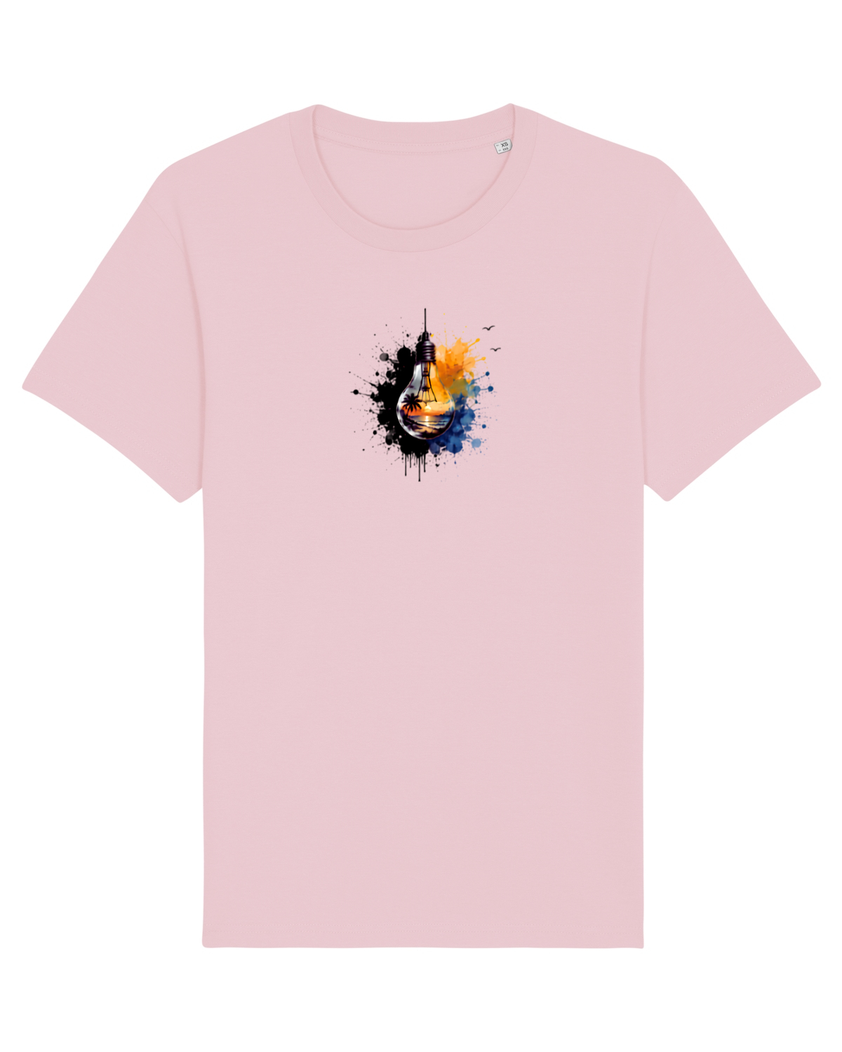Tricou mânecă scurtă Unisex Rocker Cotton Pink
