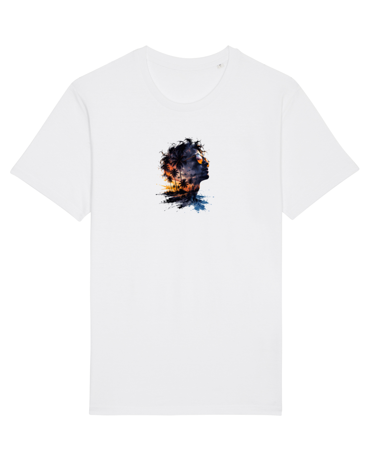 Tricou mânecă scurtă Unisex Rocker White
