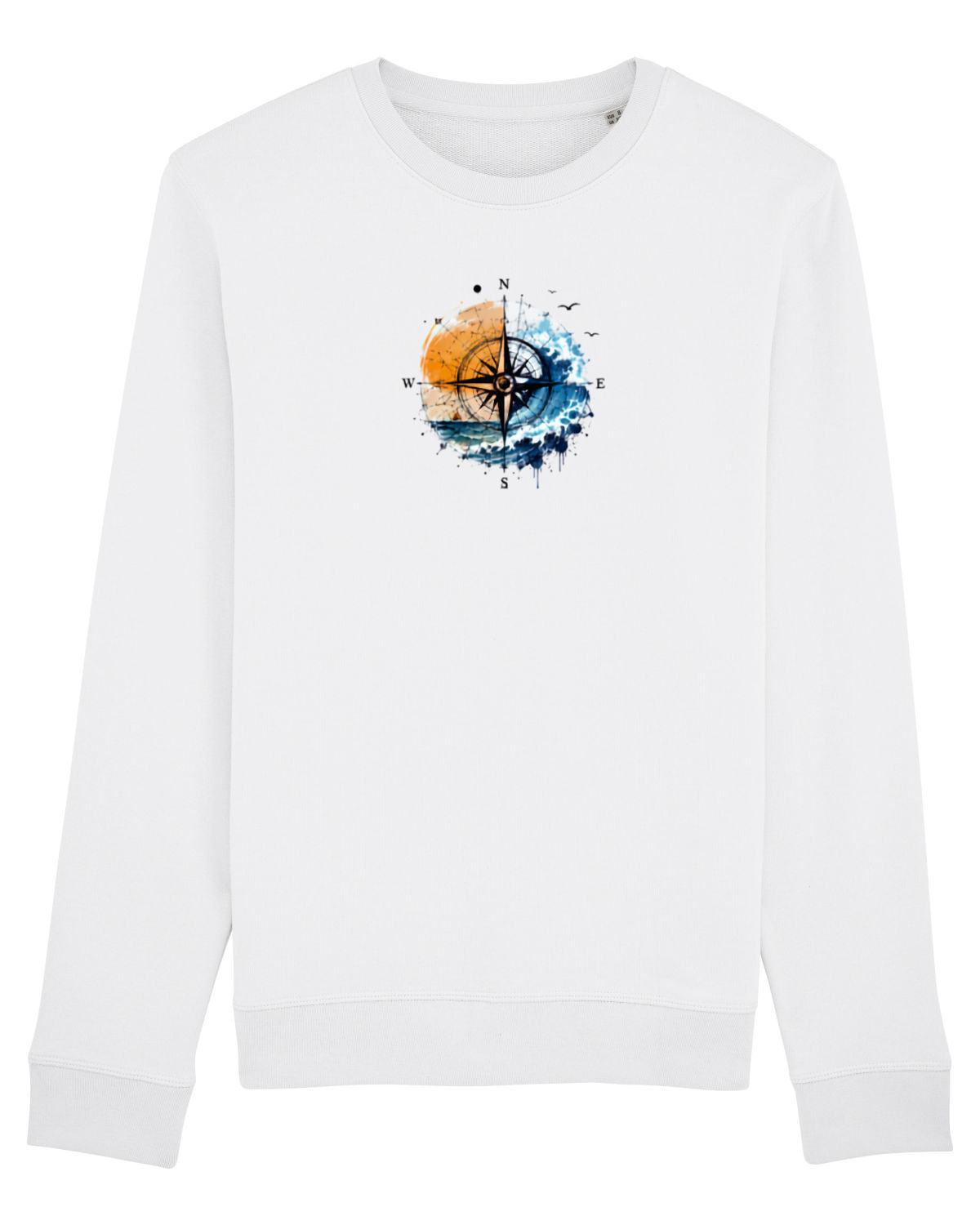Bluză mânecă lungă Unisex Rise White