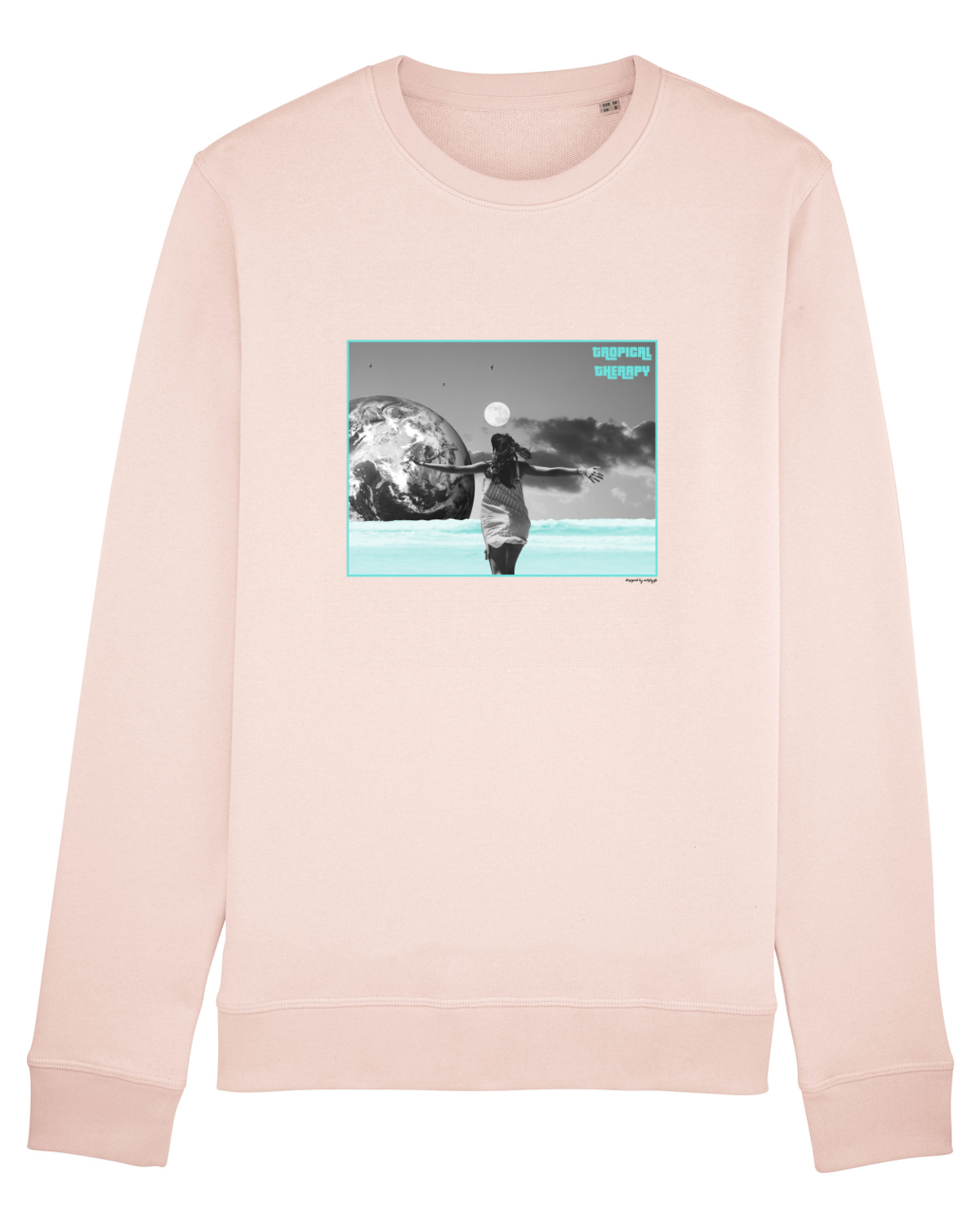 Bluză mânecă lungă Unisex Rise Candy Pink