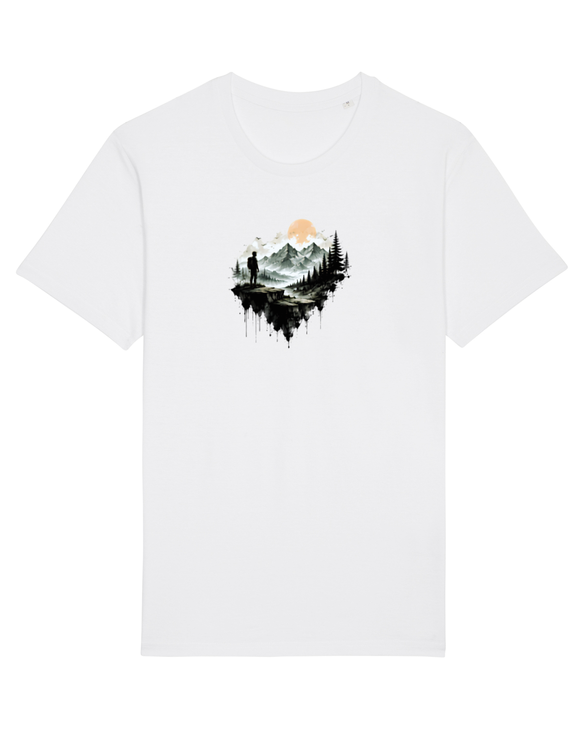 Tricou mânecă scurtă Unisex Rocker White