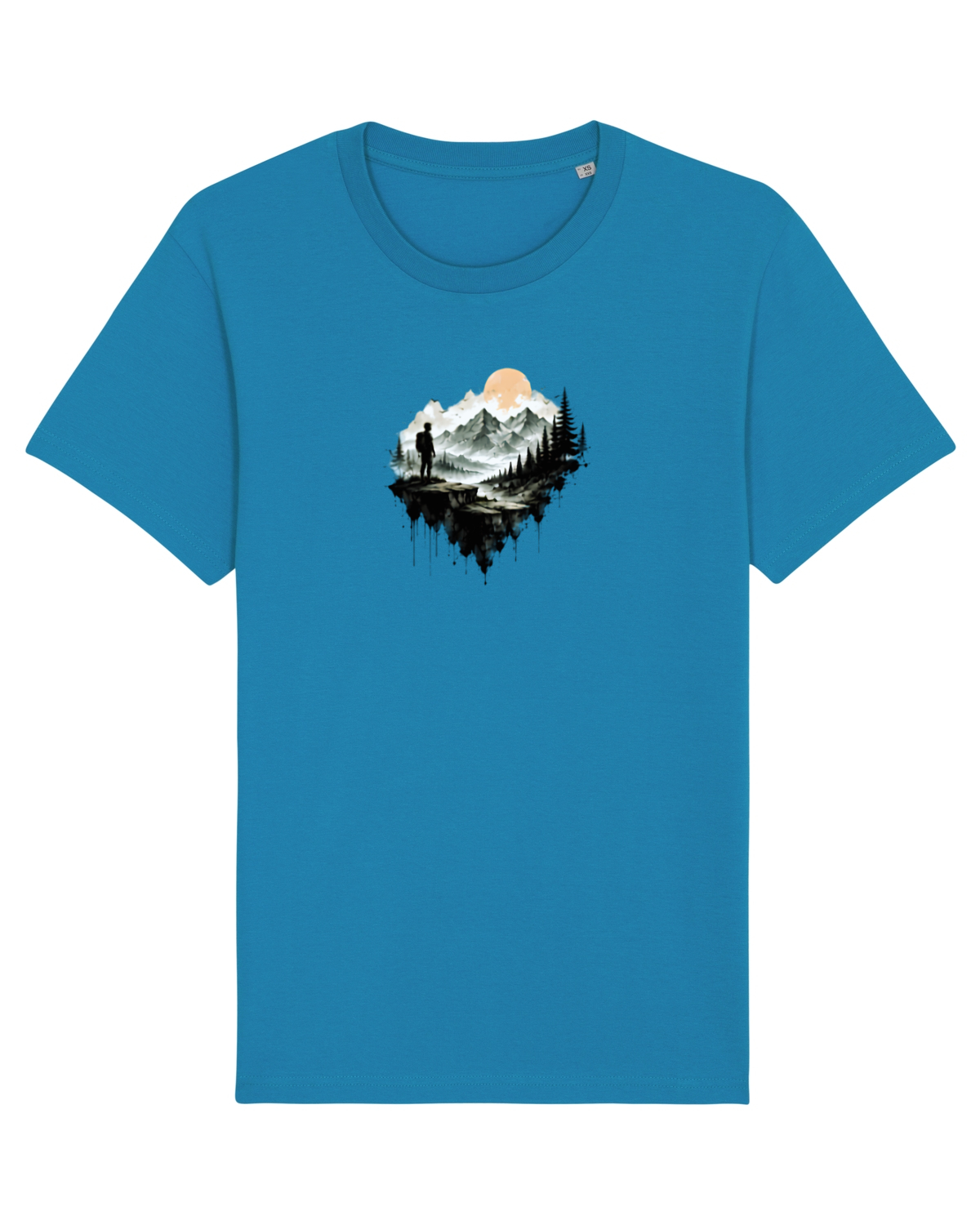 Tricou mânecă scurtă Unisex Rocker Azur