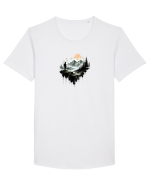 Munte Tricou mânecă scurtă guler larg Bărbat Skater