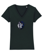 Leu Tricou mânecă scurtă guler V Damă Evoker
