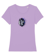Leu Tricou mânecă scurtă guler larg fitted Damă Expresser