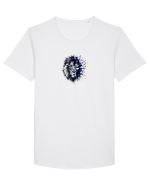 Leu Tricou mânecă scurtă guler larg Bărbat Skater