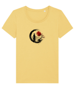 Japonia  Tricou mânecă scurtă guler larg fitted Damă Expresser