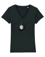 Ceas  Tricou mânecă scurtă guler V Damă Evoker