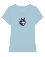 Wolf  Tricou mânecă scurtă guler larg fitted Damă Expresser