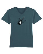 Music Tricou mânecă scurtă guler V Bărbat Presenter