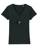 Munte Tricou mânecă scurtă guler V Damă Evoker