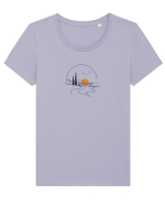 Munte Tricou mânecă scurtă guler larg fitted Damă Expresser