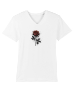 Rose Tricou mânecă scurtă guler V Bărbat Presenter