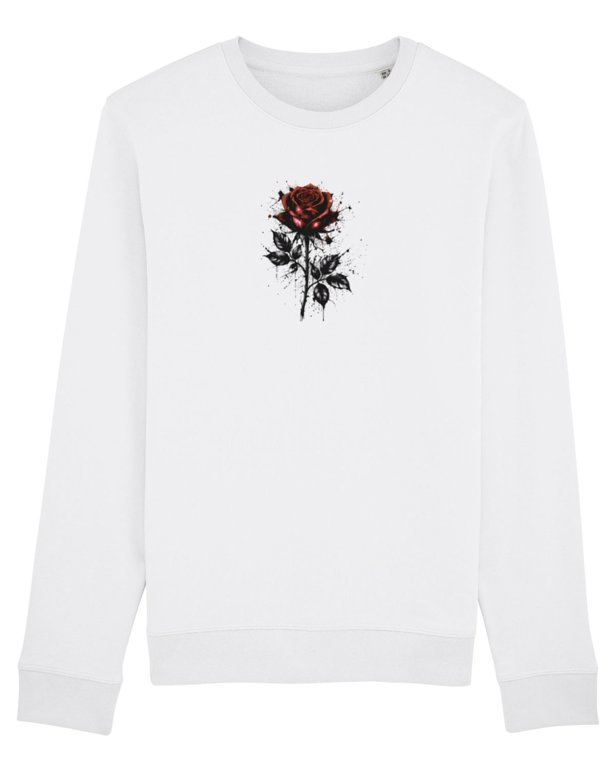 Bluză mânecă lungă Unisex Rise White